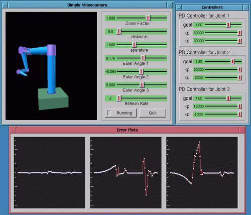 Simulation interface image